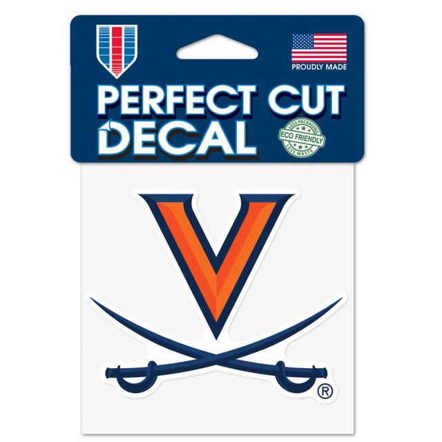 Virginia Cavaliers Perfect Cut Color Decal 4" x 4"