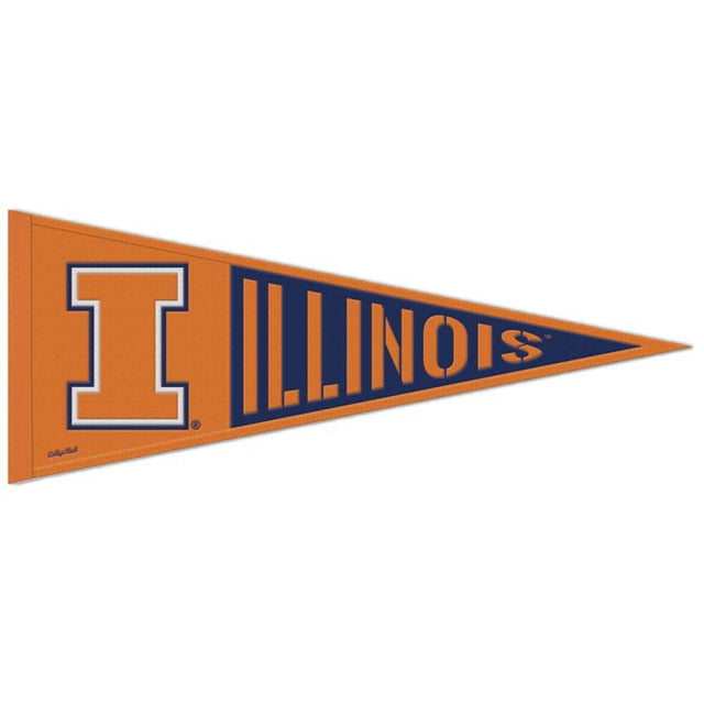 Banderín de lana VAULT de Illinois Fighting Illini/College Vault de 13" x 32"