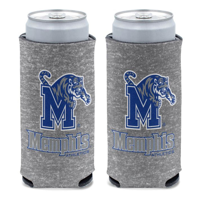 Memphis Tigers GRAY HEATHERED 12 oz Slim Can Cooler