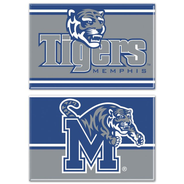 Memphis Tigers Rectangle Magnet, 2pack 2" x 3"