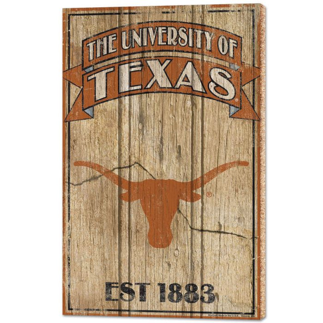 Texas Longhorns Wood Signs - 1/2" thick 15" x 24"