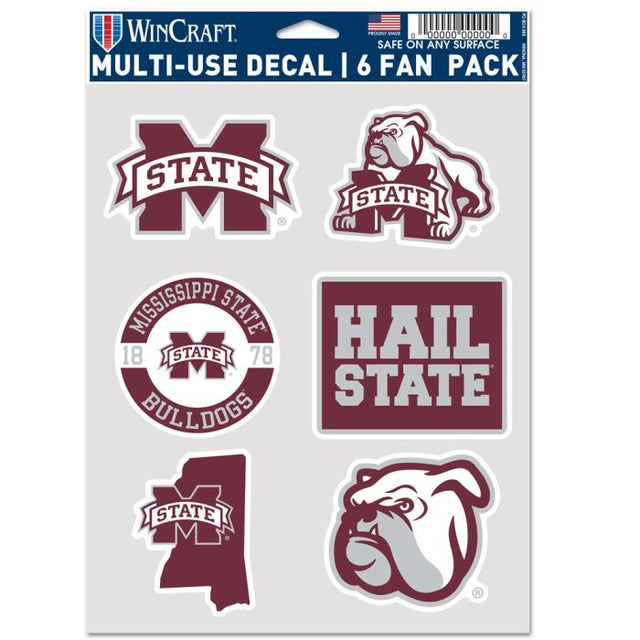 Paquete multiusos para 6 aficionados de Mississippi State Bulldogs