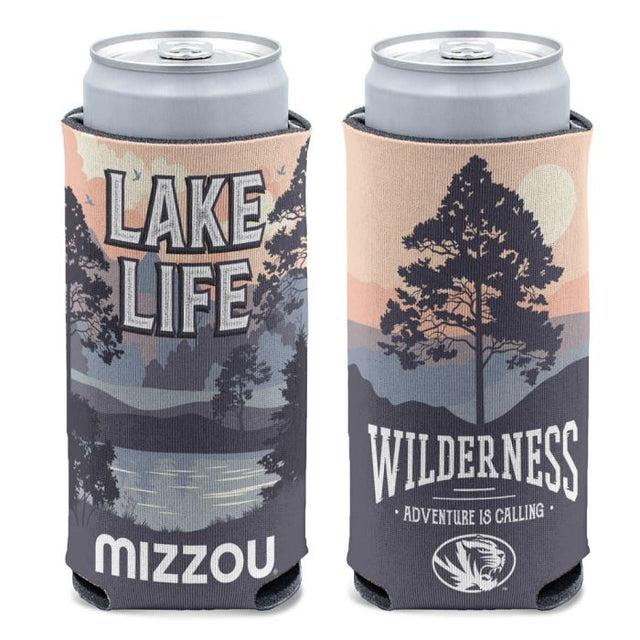 Missouri Tigers MISSOURI LAKE VIBES DESTINATION 12 oz Slim Can Cooler