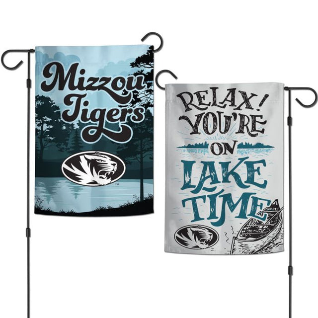 Missouri Tigers MISSOURI LAKE VIBES DESTINATION Garden Flags 2 sided 12.5" x 18"