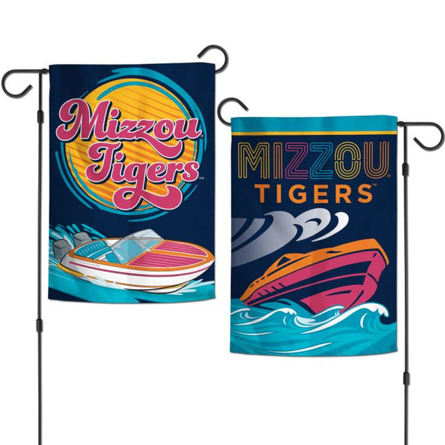 Missouri Tigers MISSOURI LAKE VIBES SPEED BOAT Garden Flags 2 sided 12.5" x 18"