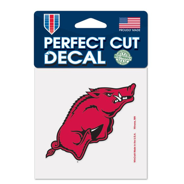 Arkansas Razorbacks Perfect Cut Color Decal 4" x 4"