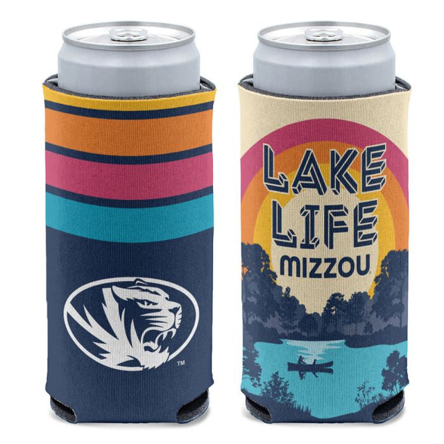 Missouri Tigers LAKE VIBES MISSOURI 12 oz Slim Can Cooler