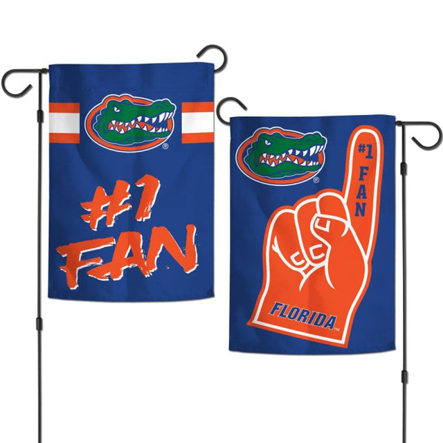 Banderas de jardín de los Florida Gators n.º 1, de 2 lados, 12,5" x 18"
