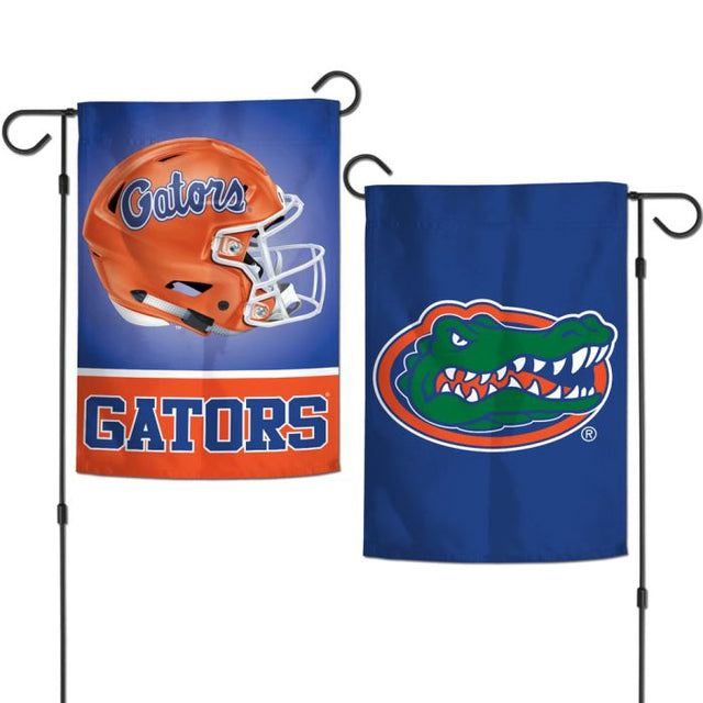 Banderas de jardín con casco de los Florida Gators, de 2 lados, 12,5" x 18"