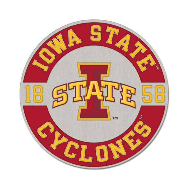 Iowa State Cyclones ESTABLISHED Collector Enamel Pin Jewelry Card