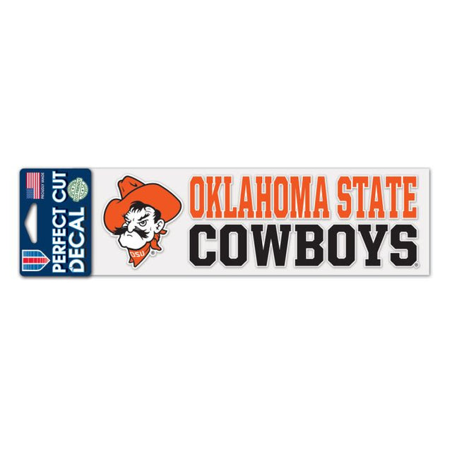 Oklahoma State Cowboys STACKED Perfect Cut Decals 3" x 10"
