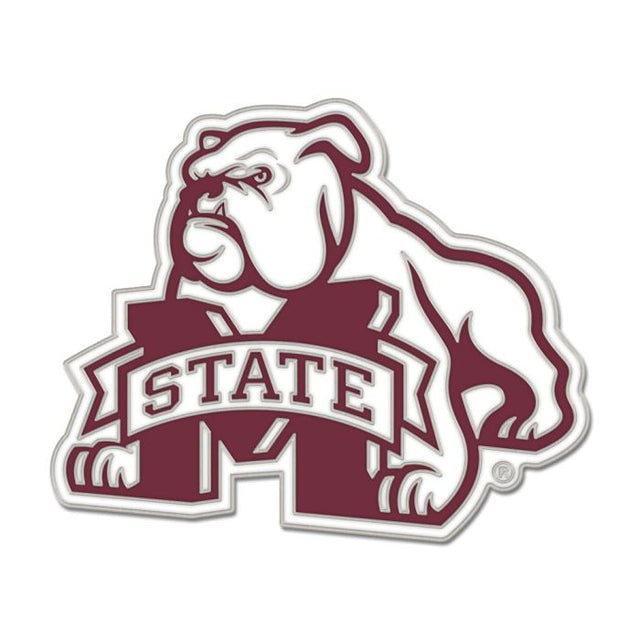 Tarjeta de joyería con pin esmaltado de colección con logotipo secundario de Mississippi State Bulldogs