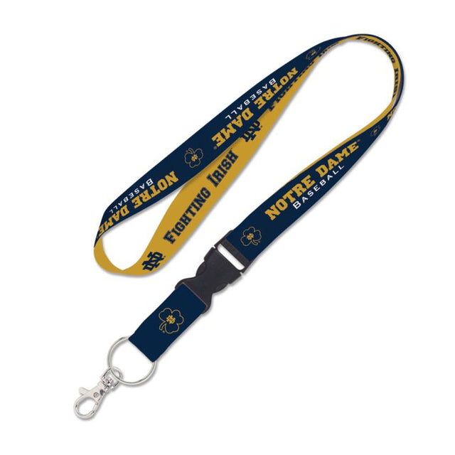 Notre Dame Fighting Irish BASEBALL Lanyard w/detachable buckle 1"