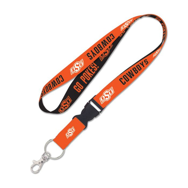 Oklahoma State Cowboys SLOGAN Lanyard w/detachable buckle 1"