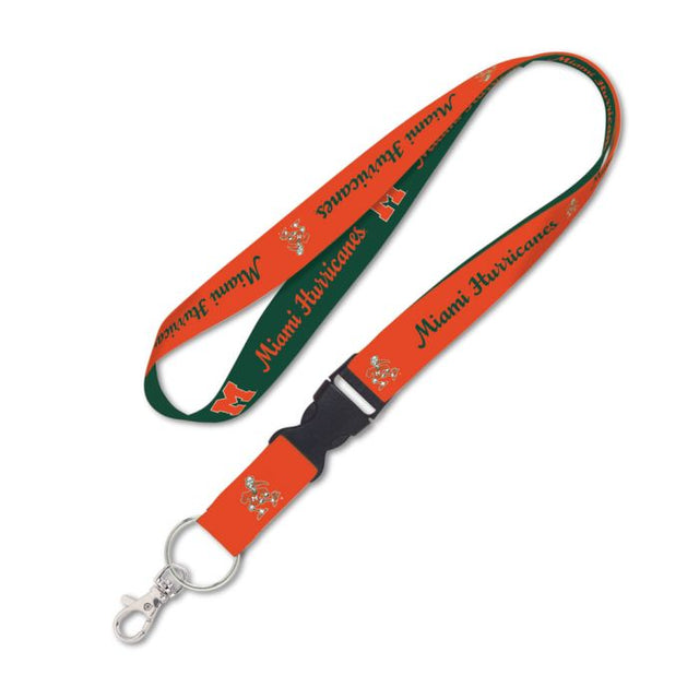 Miami Hurricanes / Vintage Collegiate Lanyard w/detachable buckle 1"