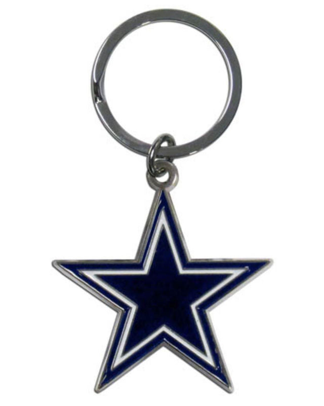 Llavero con el logotipo cromado de los Dallas Cowboys
