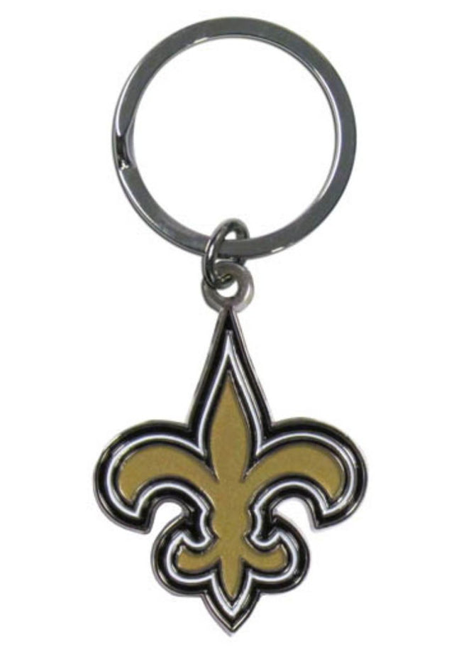 Llavero con el logotipo cromado de los New Orleans Saints