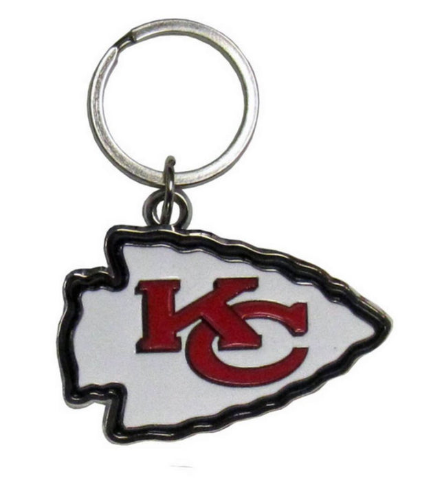 Llavero con el logotipo cromado de los Kansas City Chiefs
