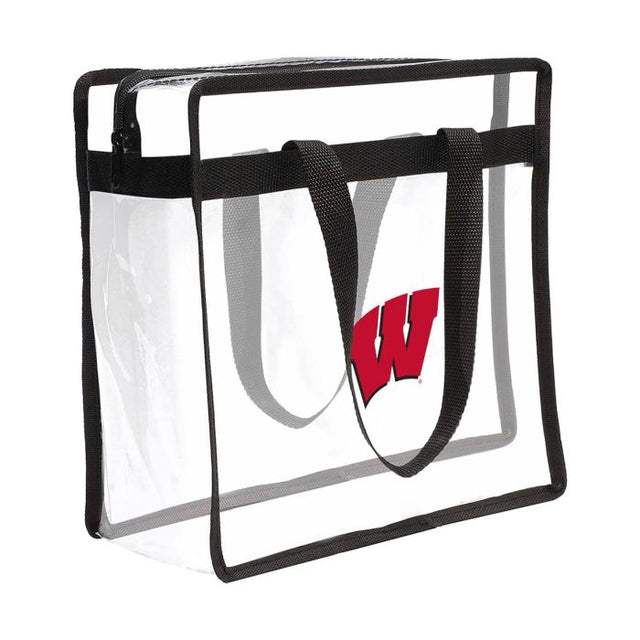 Wisconsin Badgers Clear Tote Bag