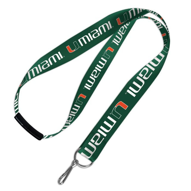 Miami Hurricanes Lanyards w/Breakaway 1"