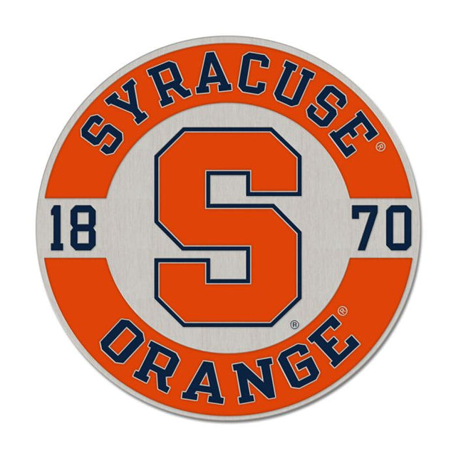 Tarjeta de joyería con pin esmaltado de colección de Syracuse Orange