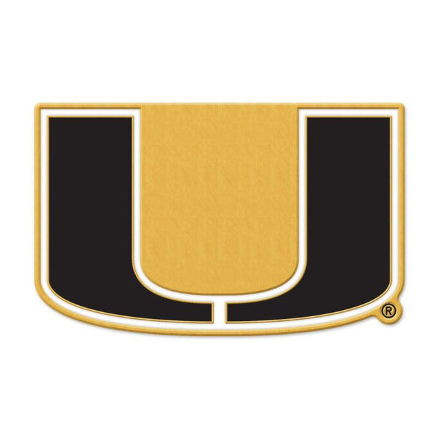 Tarjeta de joyería con pin esmaltado de colección de los Miami Hurricanes