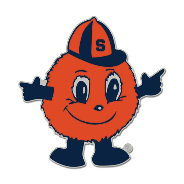 Tarjeta de joyería con pin esmaltado de colección de la mascota de Syracuse Orange