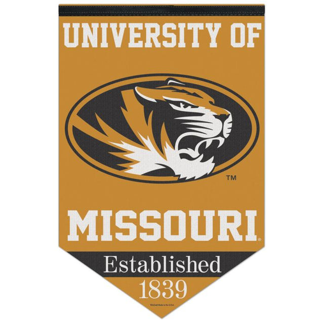 Missouri Tigers CHEVRON Premium Felt Banner 17" x 26"