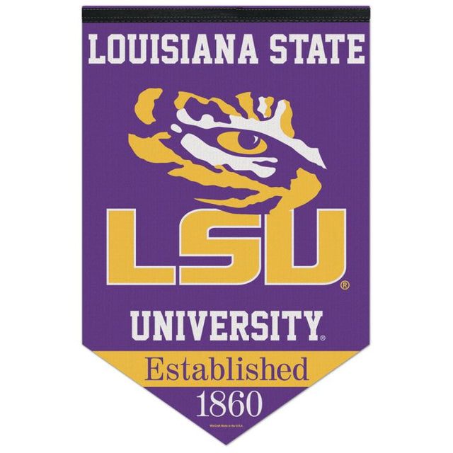 Banner de fieltro premium CHEVRON de LSU Tigers de 17" x 26"
