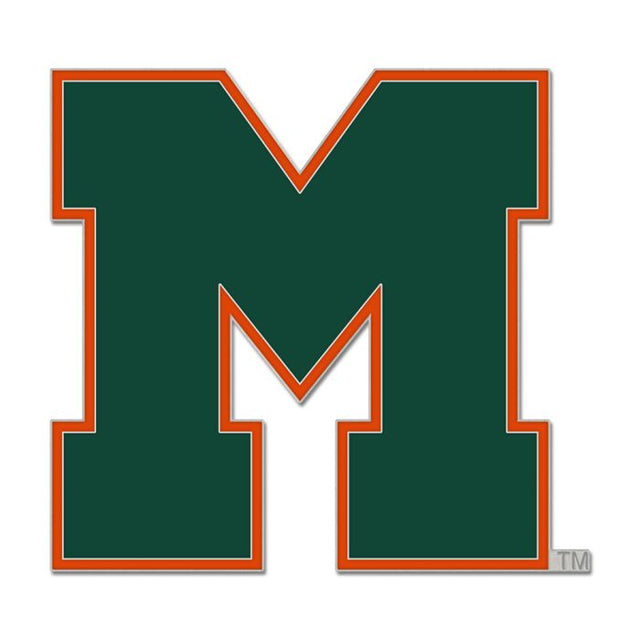 Miami Hurricanes / Vintage Collegiate Collector Enamel Pin Jewelry Card