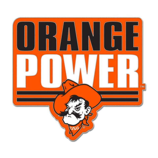 Oklahoma State Cowboys Slogan Collector Enamel Pin Jewelry Card