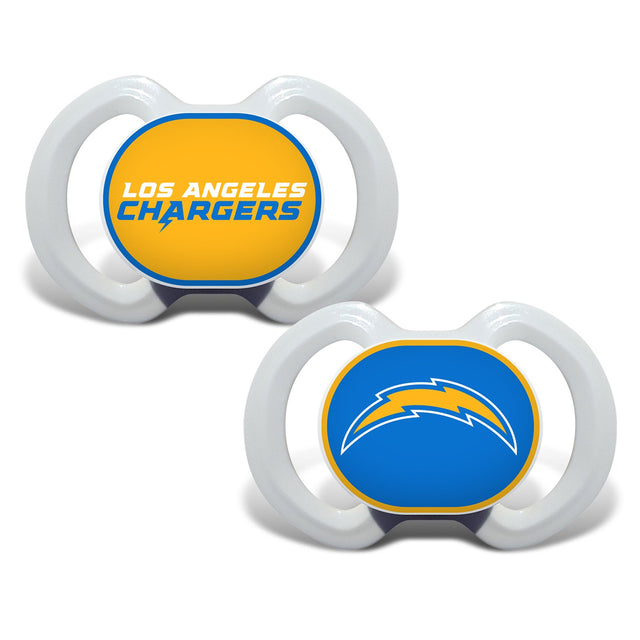 Paquete de 2 chupetes alternativos de Los Angeles Chargers