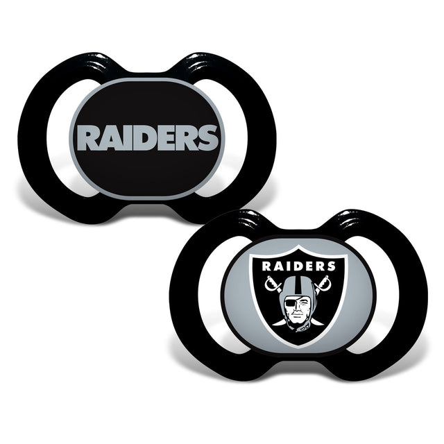 Paquete de 2 chupetes de Los Vegas Raiders
