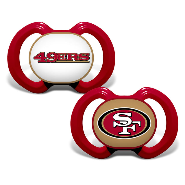 Paquete de 2 chupetes alternativos de los San Francisco 49ers