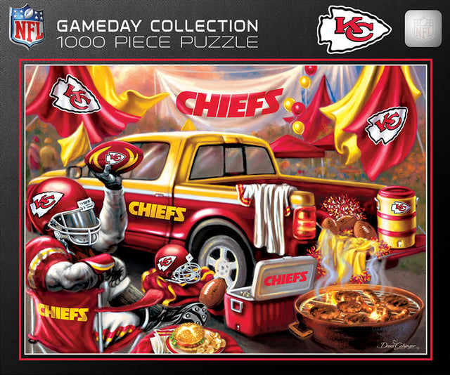 Rompecabezas de 1000 piezas de los Kansas City Chiefs con diseño de día de juego