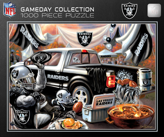 Rompecabezas de 1000 piezas de los Raiders de Las Vegas con diseño de día de juego