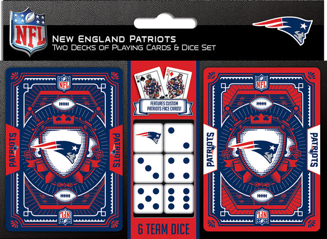 Juego de naipes y dados de los New England Patriots