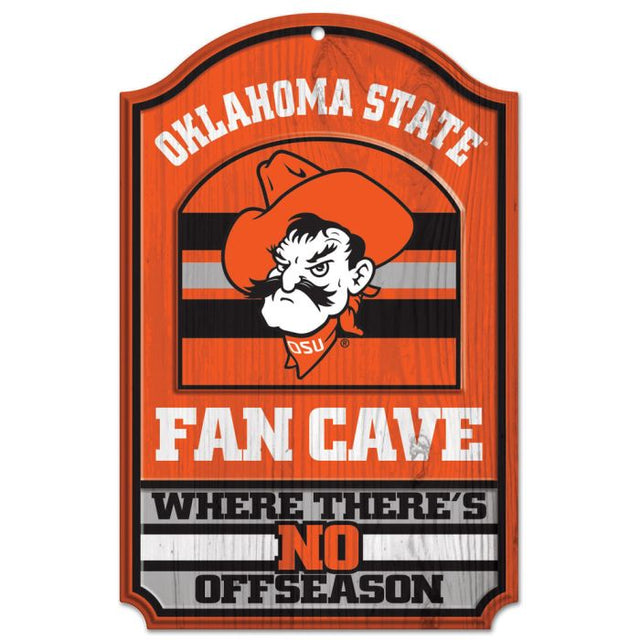 Oklahoma State Cowboys Wood Sign 11" x 17" 1/4" thick