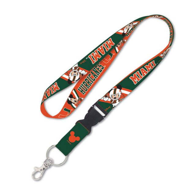 Miami Hurricanes / Disney Lanyard w/detachable buckle 1"