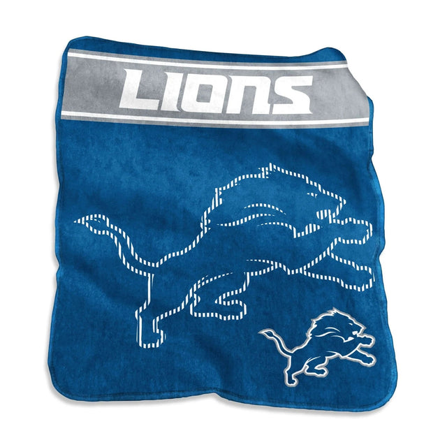 Manta de los Detroit Lions de 60 x 80 pulgadas, estilo Raschel