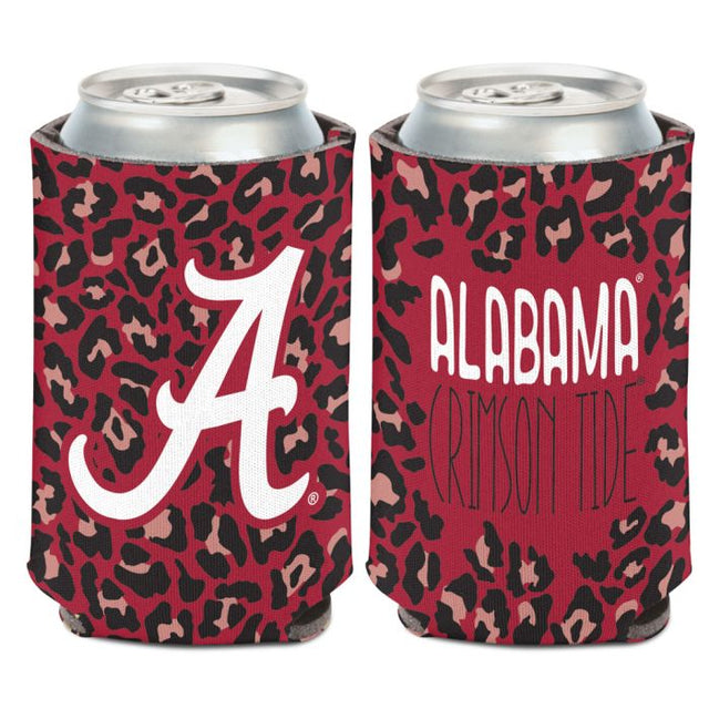 Enfriador de latas Alabama Crimson Tide LEOPARD de 12 oz.