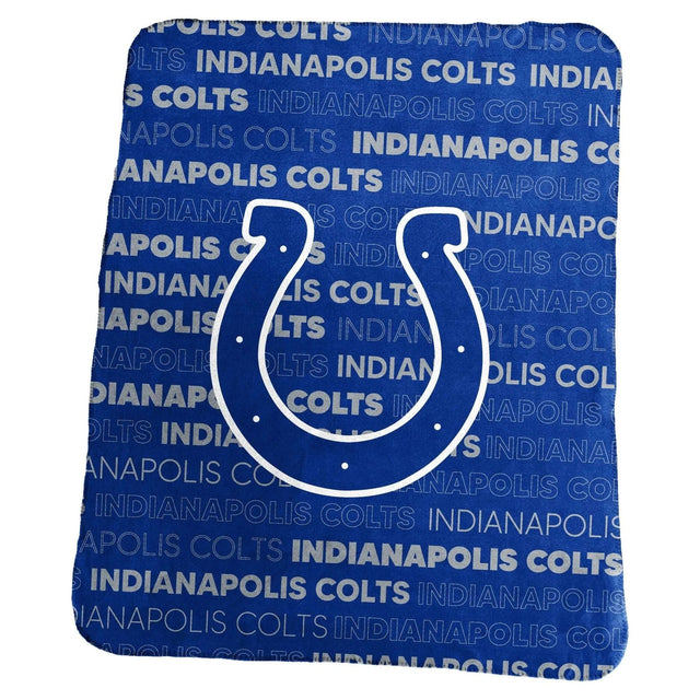 Manta clásica de vellón de los Indianapolis Colts de 50 x 60 pulgadas