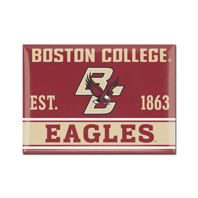 Imán de metal de los Boston College Eagles, 2,5" x 3,5"