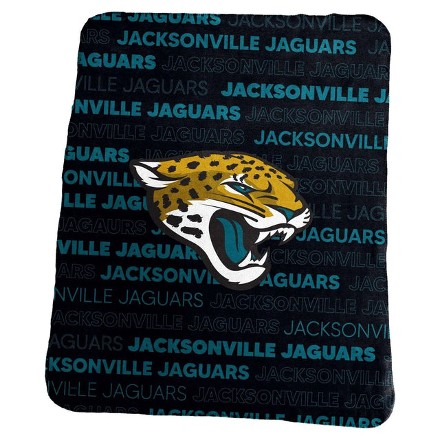Manta clásica de vellón de los Jacksonville Jaguars de 50 x 60 pulgadas