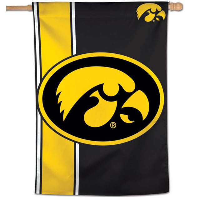 Iowa Hawkeyes Stripe Vertical Flag 28" x 40"