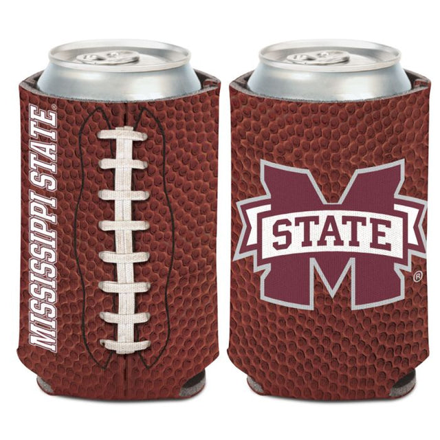 Enfriador de lata de FÚTBOL de Mississippi State Bulldogs, 12 oz.