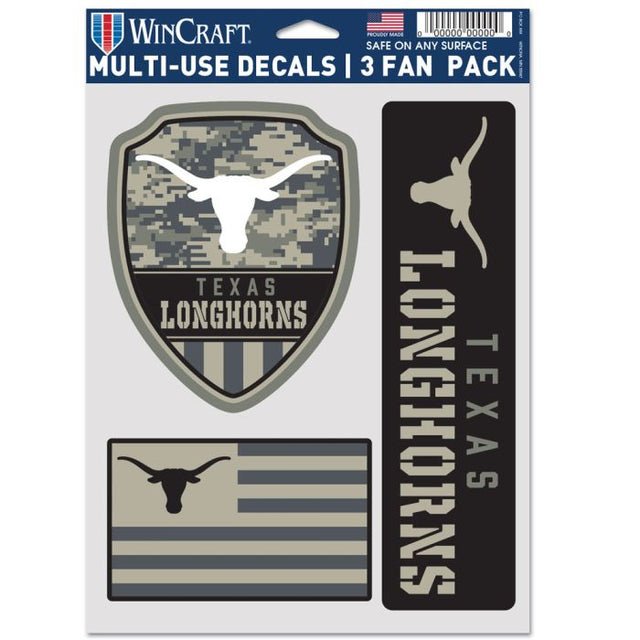 Texas Longhorns Camo Multi Use 3 Fan Pack