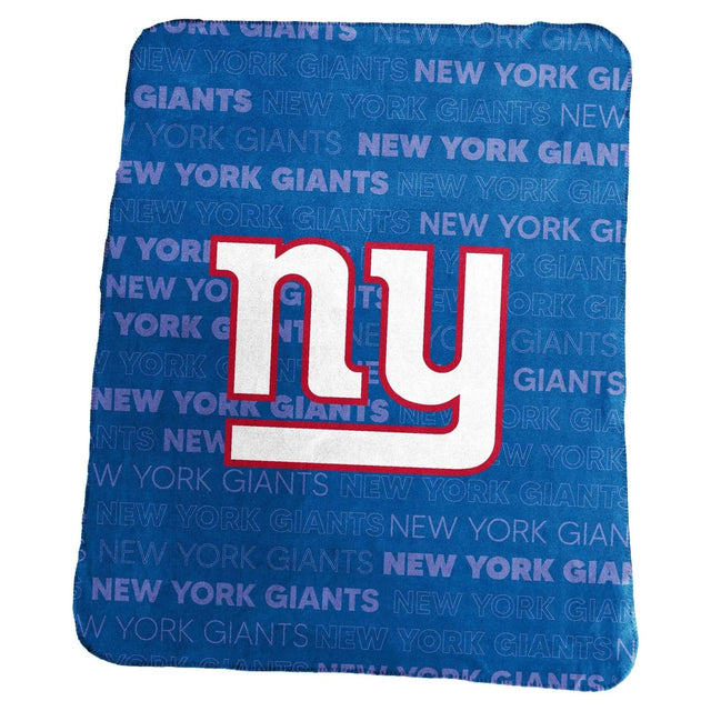 Manta clásica de vellón de los New York Giants de 50 x 60 pulgadas