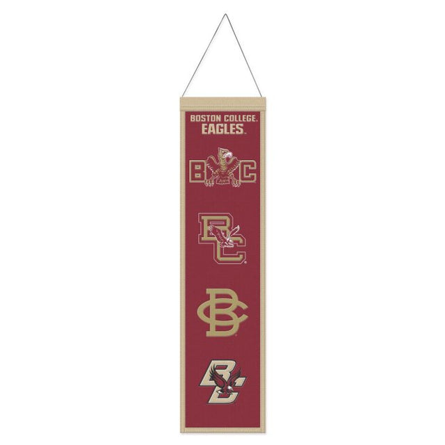 Bandera de lana de Boston College Eagles / Vintage Collegiate Evolution de 8" x 32"