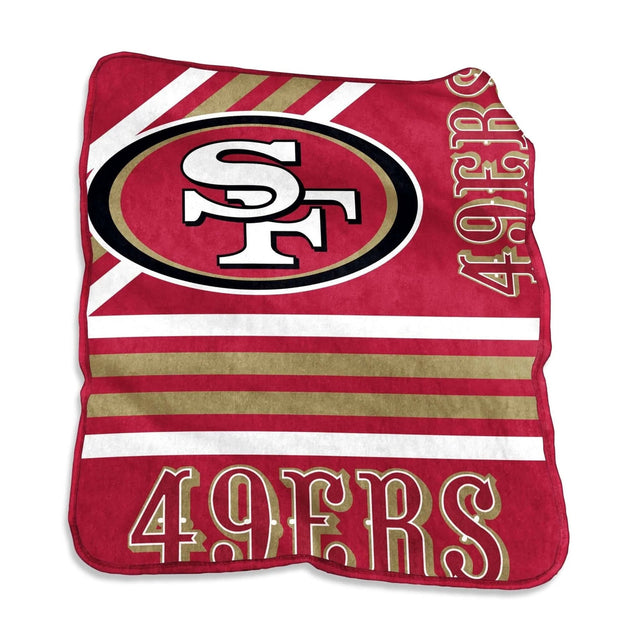 Manta de los San Francisco 49ers de 50 x 60 pulgadas, de estilo Raschel